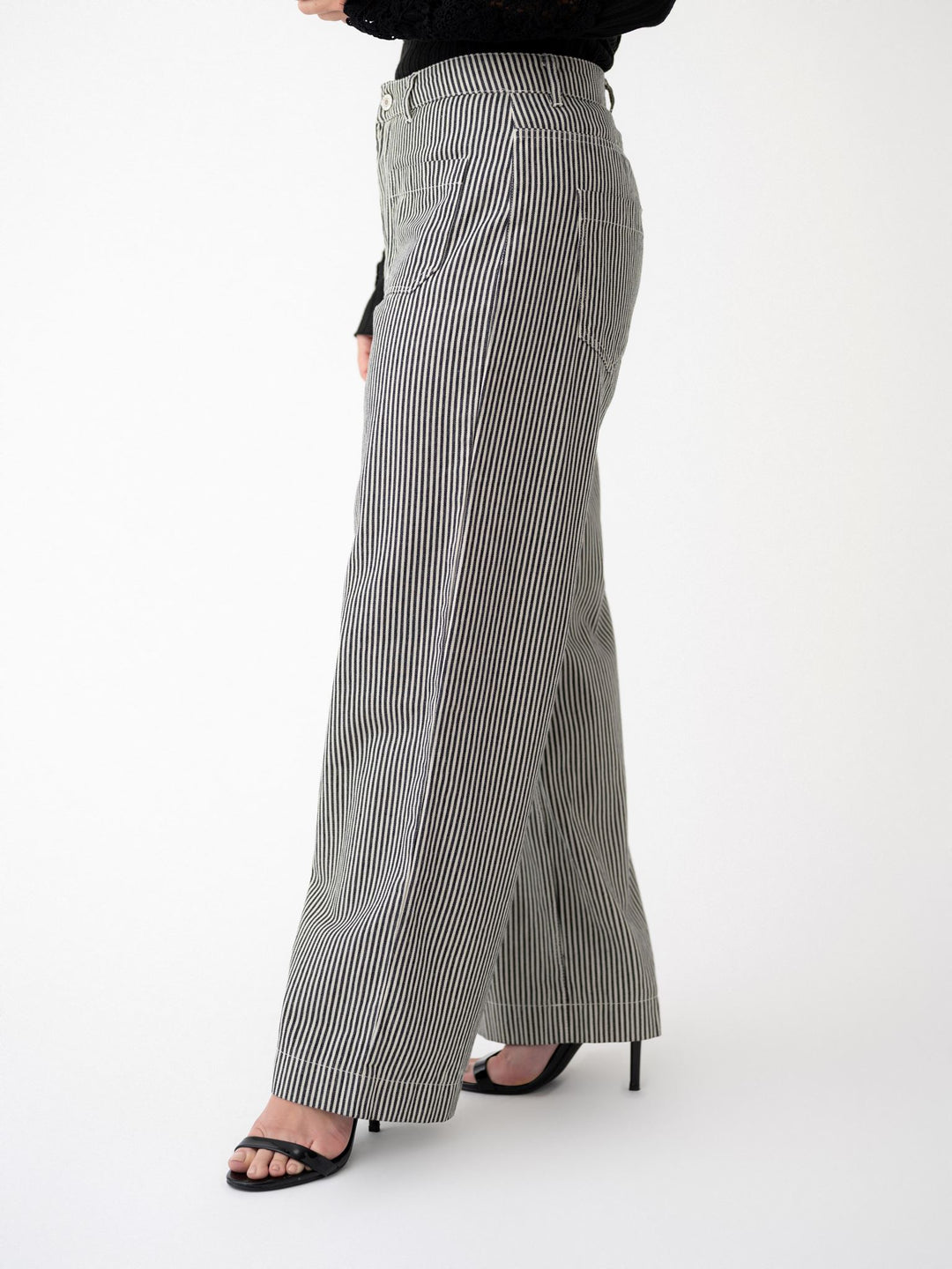 Striped Crush Front Pocket Pant