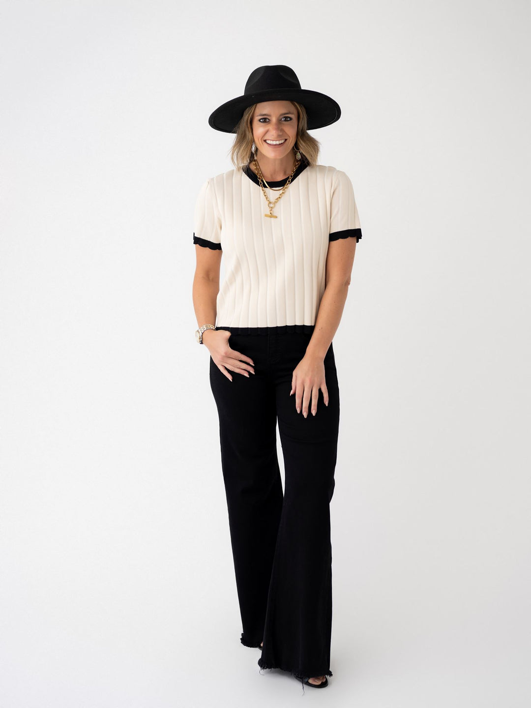 Risen TC High Rise Wide Leg Jeans