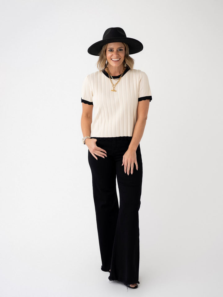 Risen TC High Rise Wide Leg Jeans