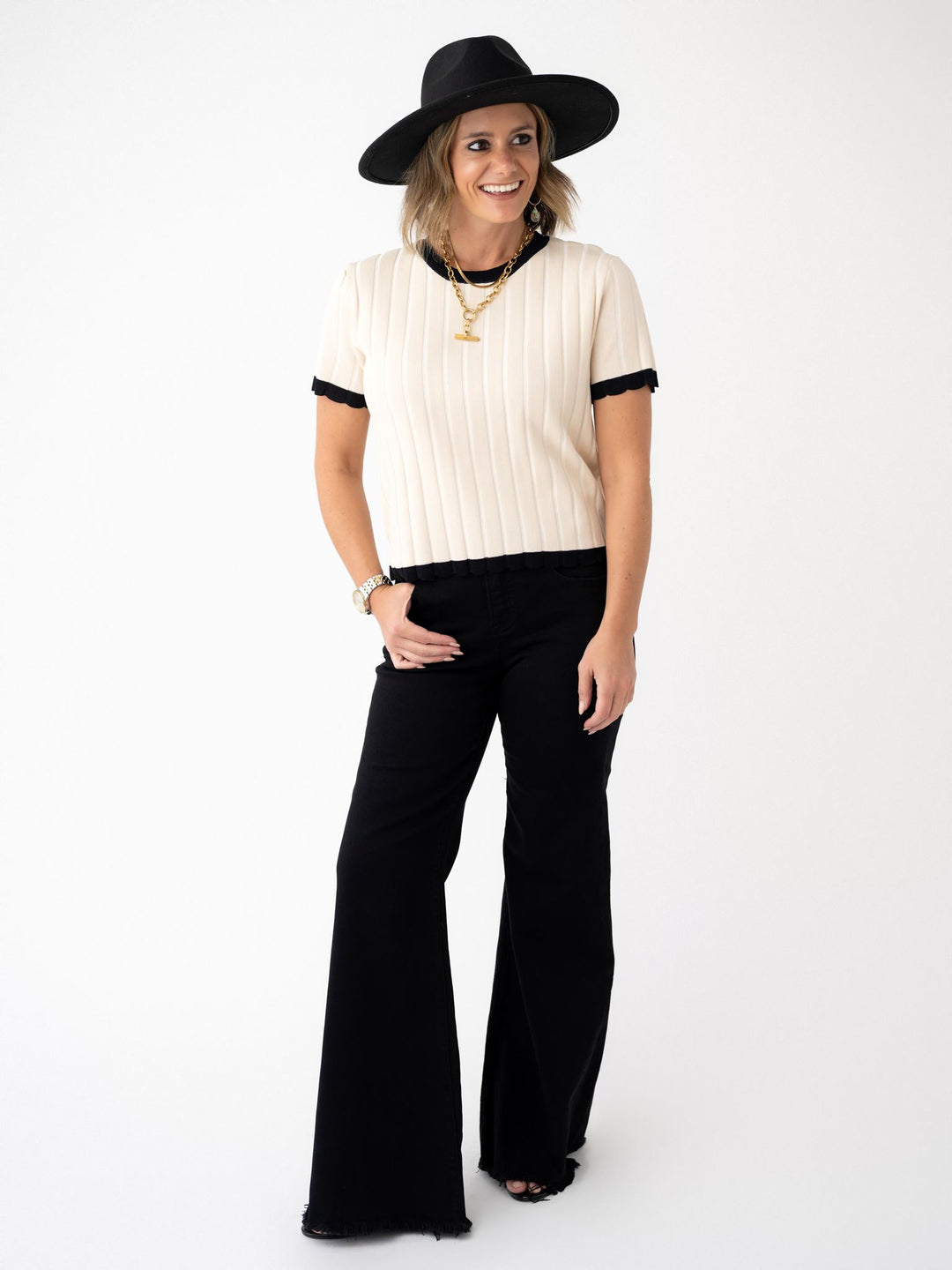 Luxe Contrast Knit