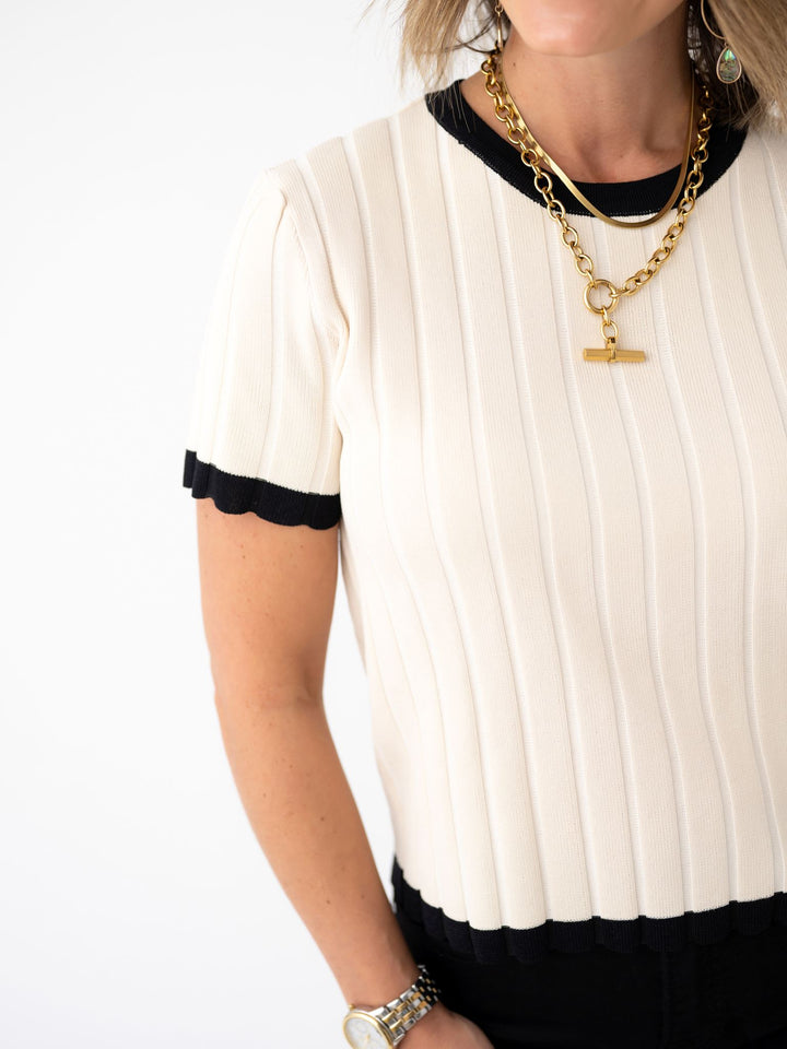 Luxe Contrast Knit