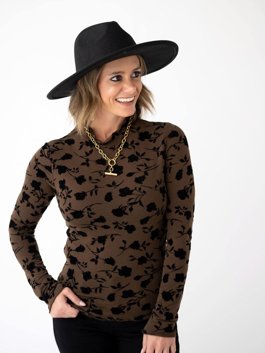 Rose Mock Top