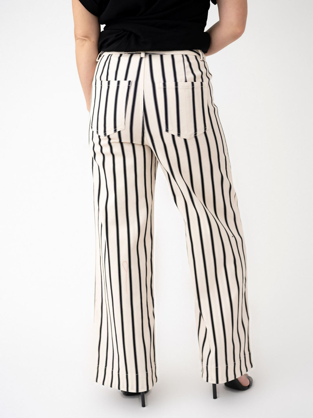 Polished Pinstripe Pocket Pants