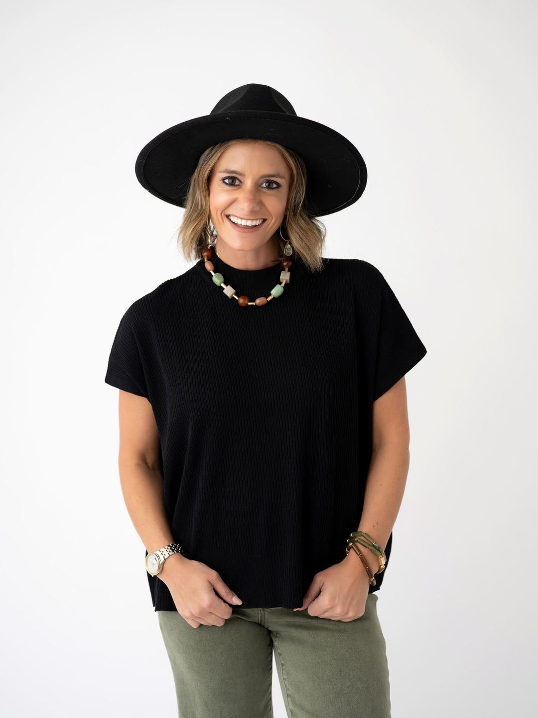 Elevated Mock Neck Top