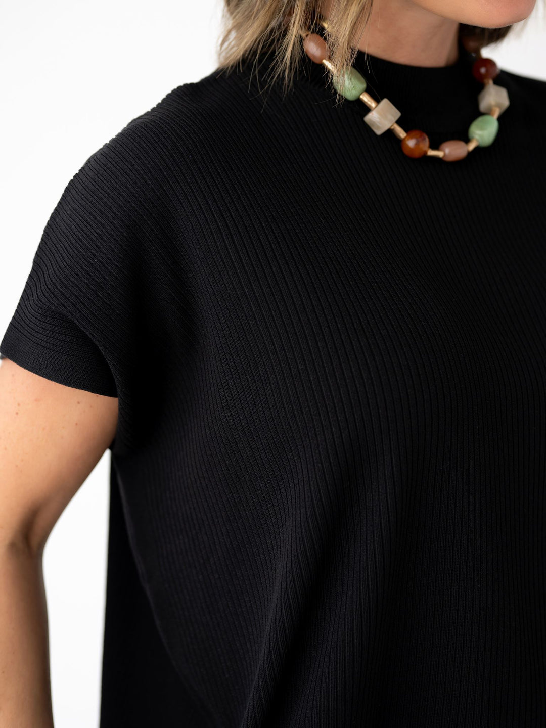 Canyon Sunset Hammered Gold & Natural Stone Necklace
