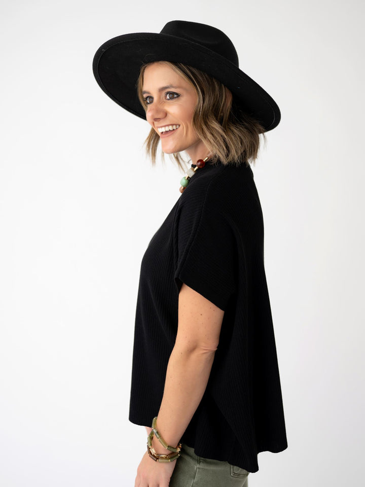 Elevated Mock Neck Top