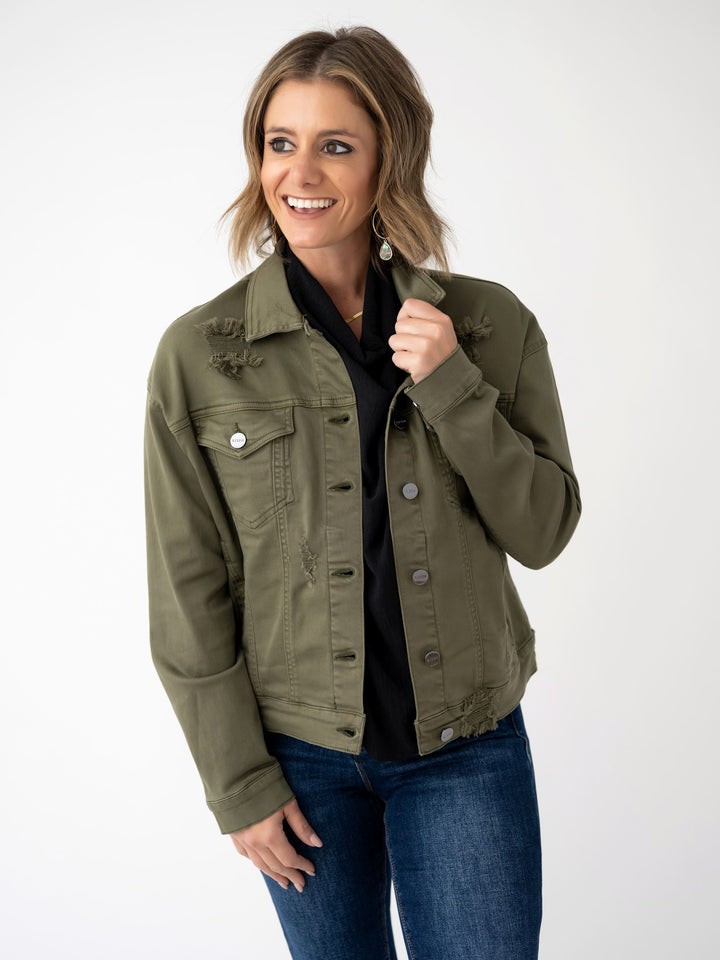 Risen Oversized Distressed Jacket