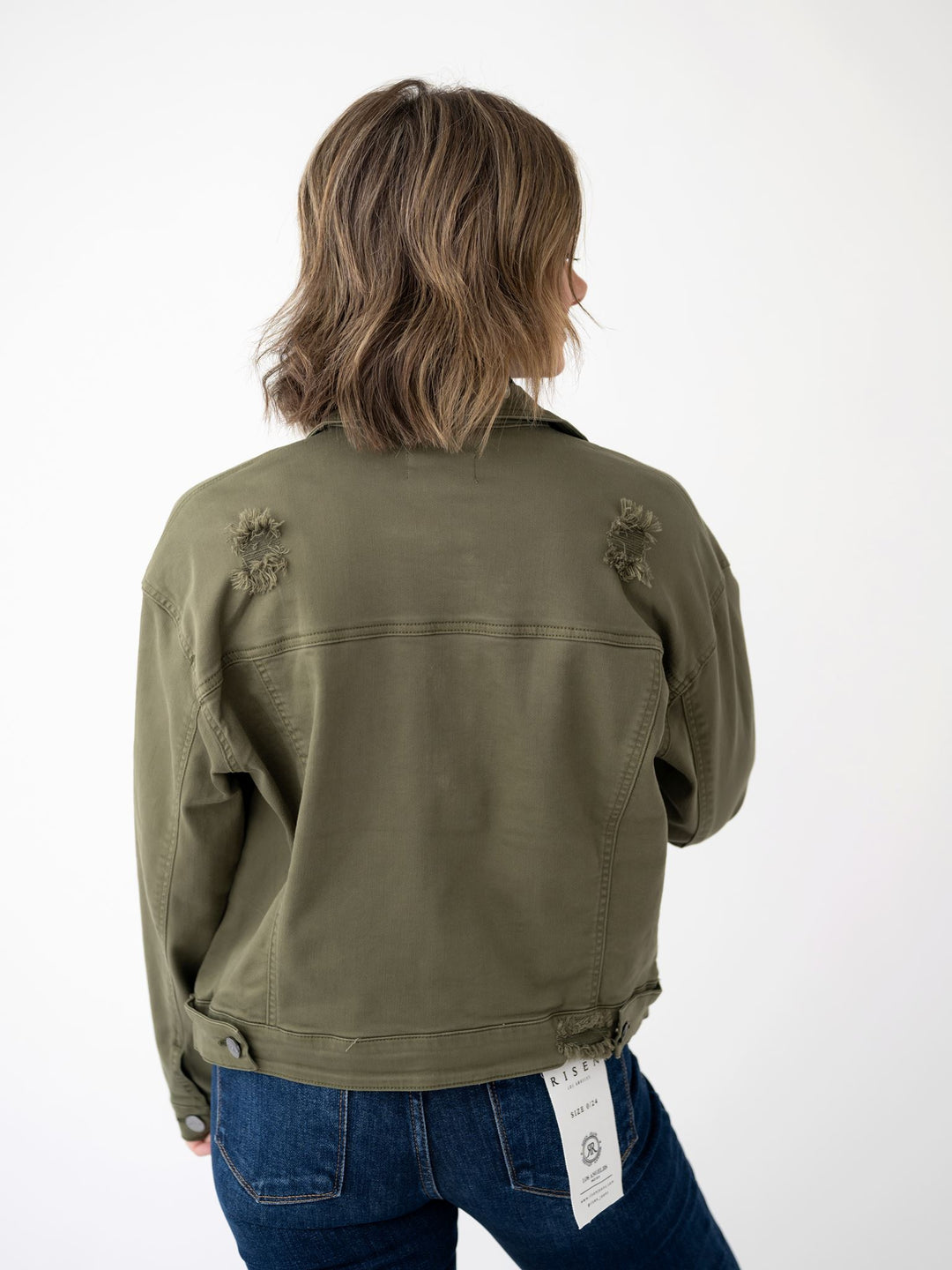 Risen Oversized Distressed Jacket
