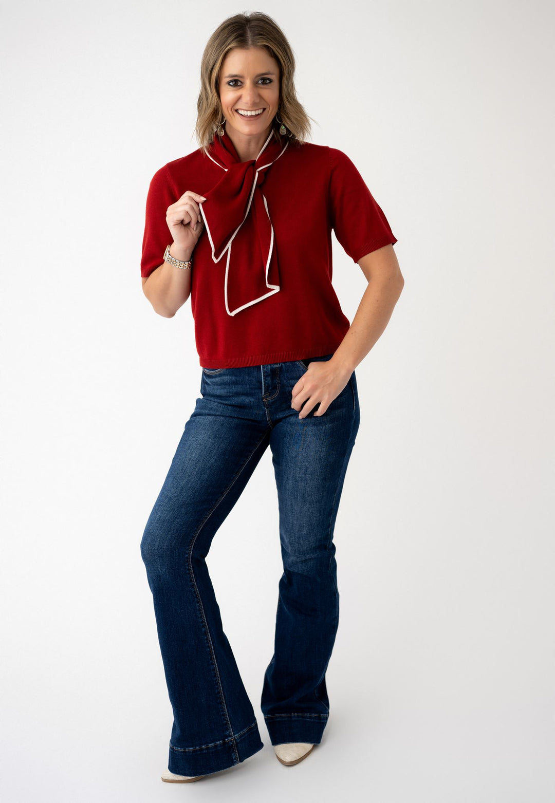 Bows & Bubble Sleeves Blouse
