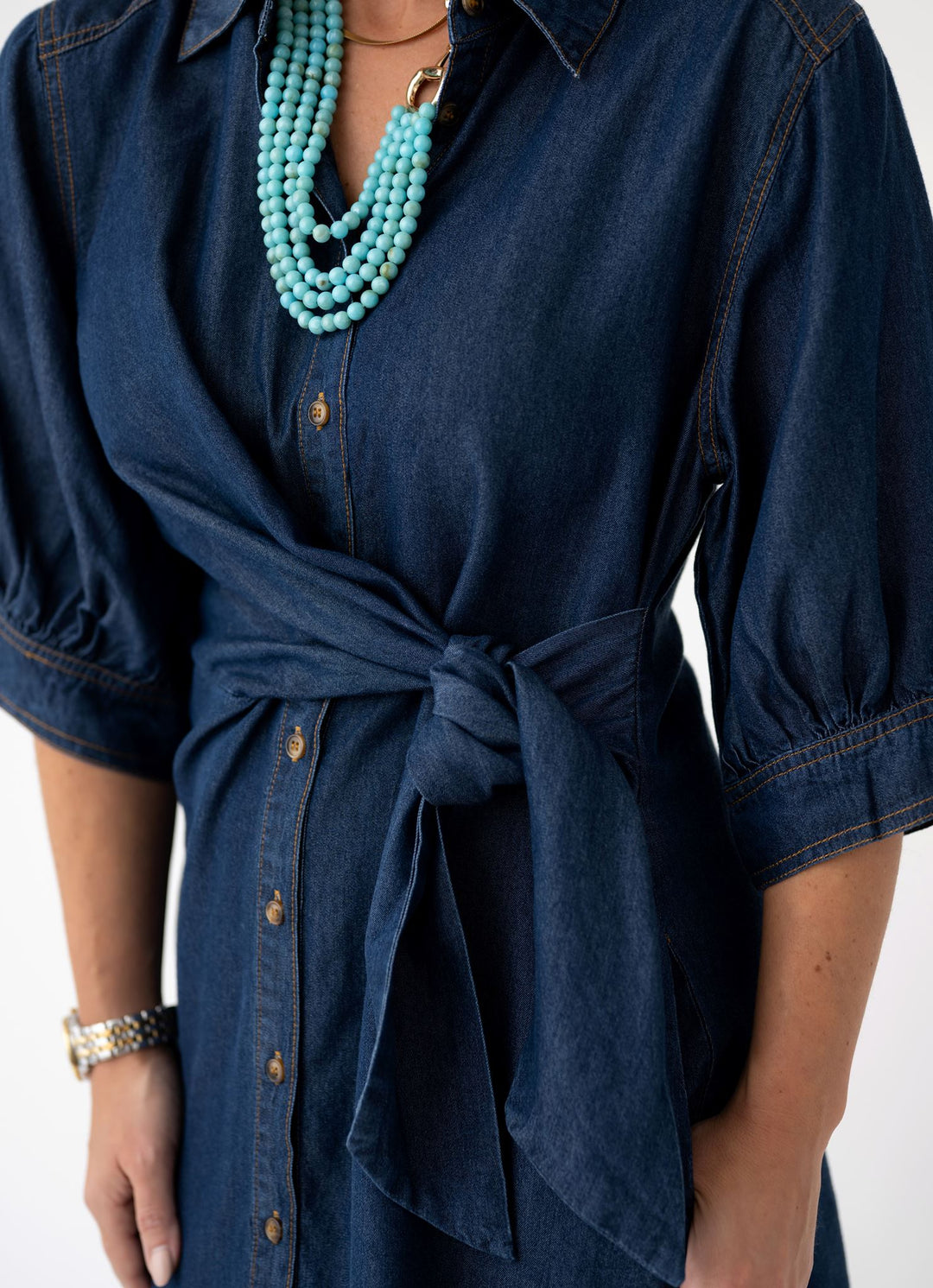 Statement Meets Sass Multi Strand Necklace with Bit