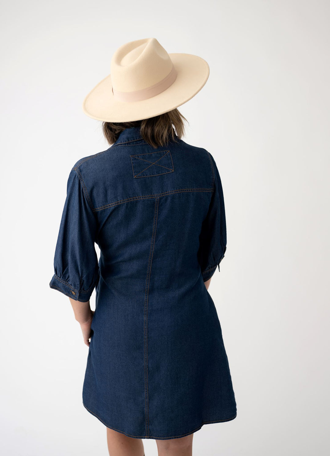 Denim Darling Tie Waist Dress