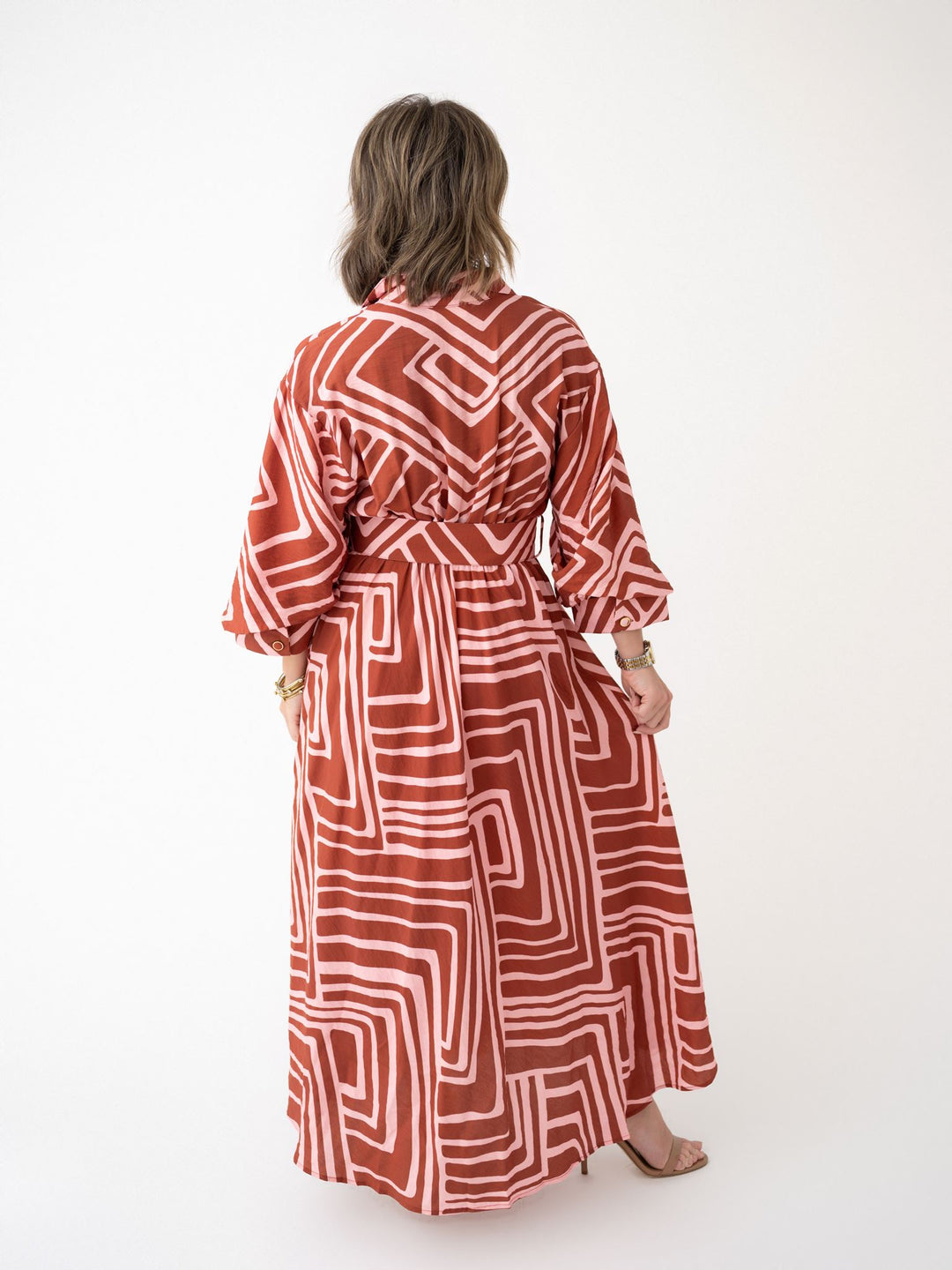 Gone Geo Button Front Maxi