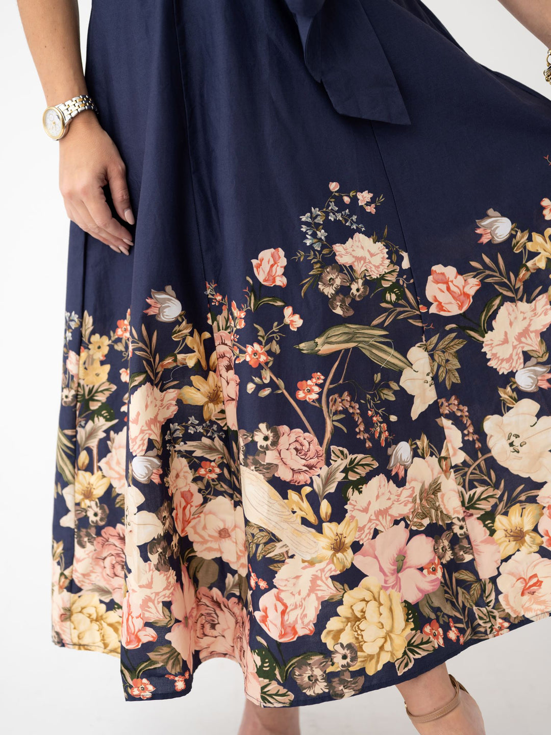 Falling for Florals Collared Maxi