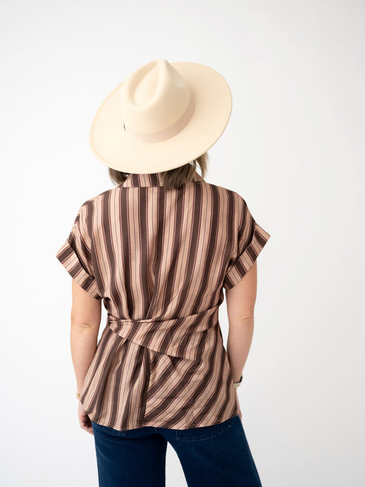 Classic Tie Front Blouse