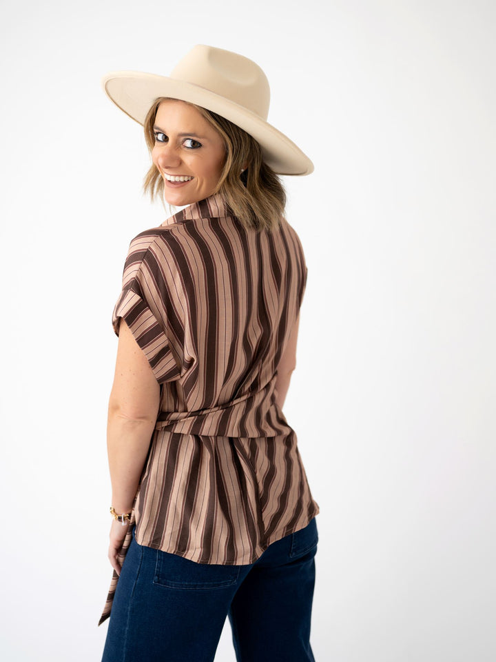 Classic Tie Front Blouse