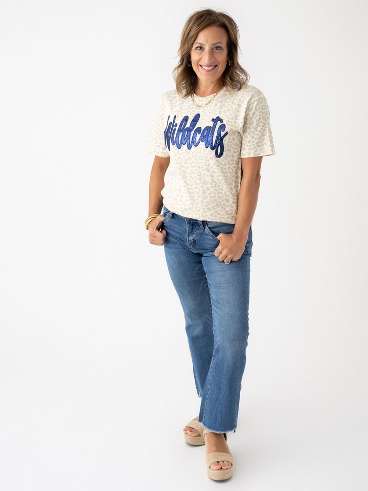Wildcats Leopard Bling Tee