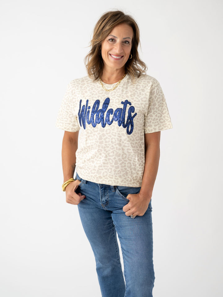 Wildcats Leopard Bling Tee