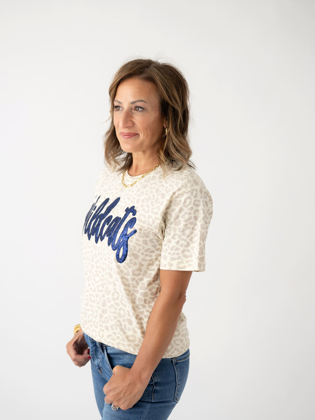 Wildcats Leopard Bling Tee
