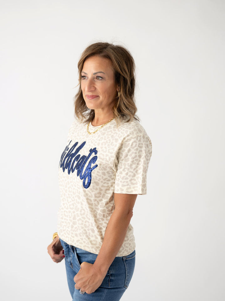 Wildcats Leopard Bling Tee