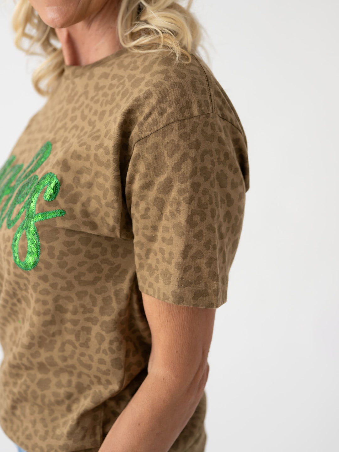 Eagles Leopard Bling Tee