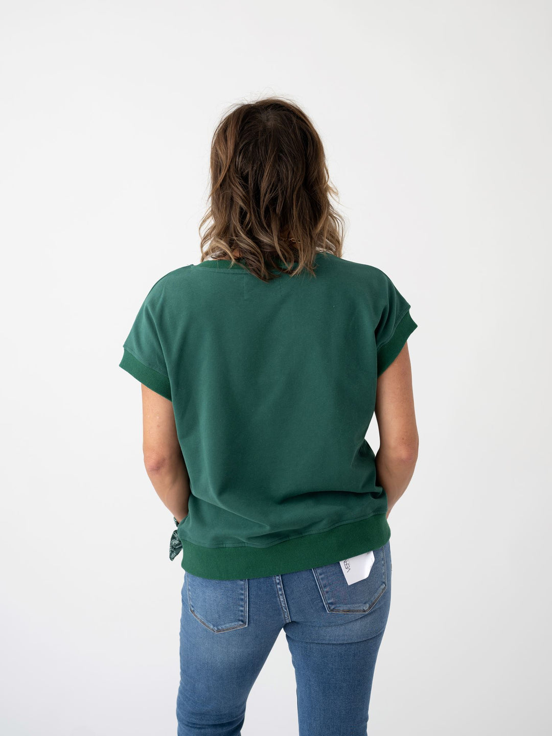 Varsity Vibes Short Sleeve Sweatshirt