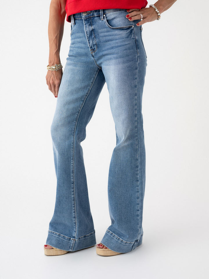 Risen TC EB High Rise Flare Jeans - Stretchy