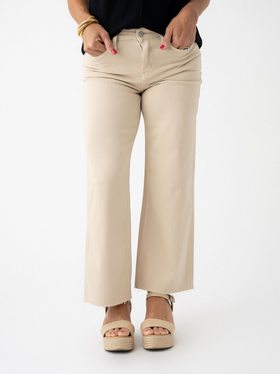 Vervet High Rise Crop Wide Leg Swan