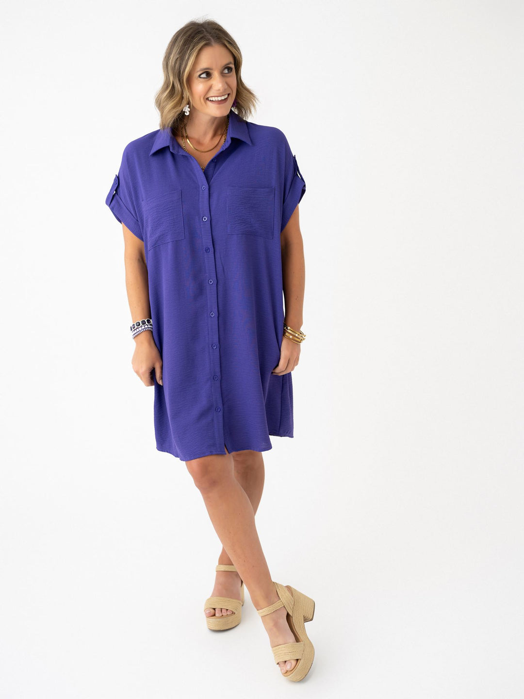 Buttoned Bliss Dress