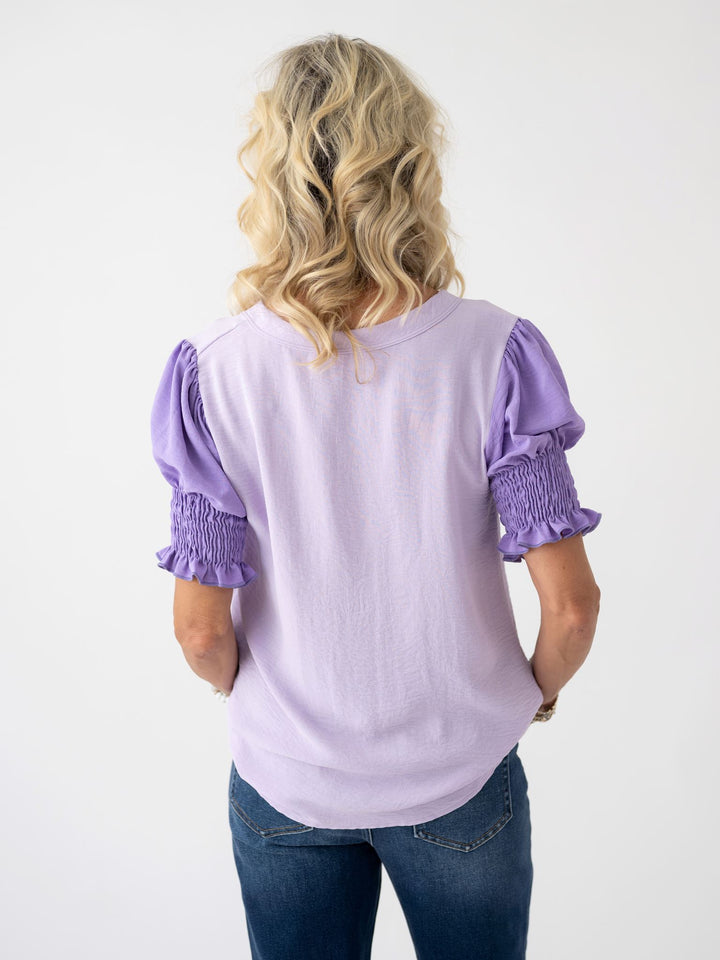 Vivid Veil V Neck