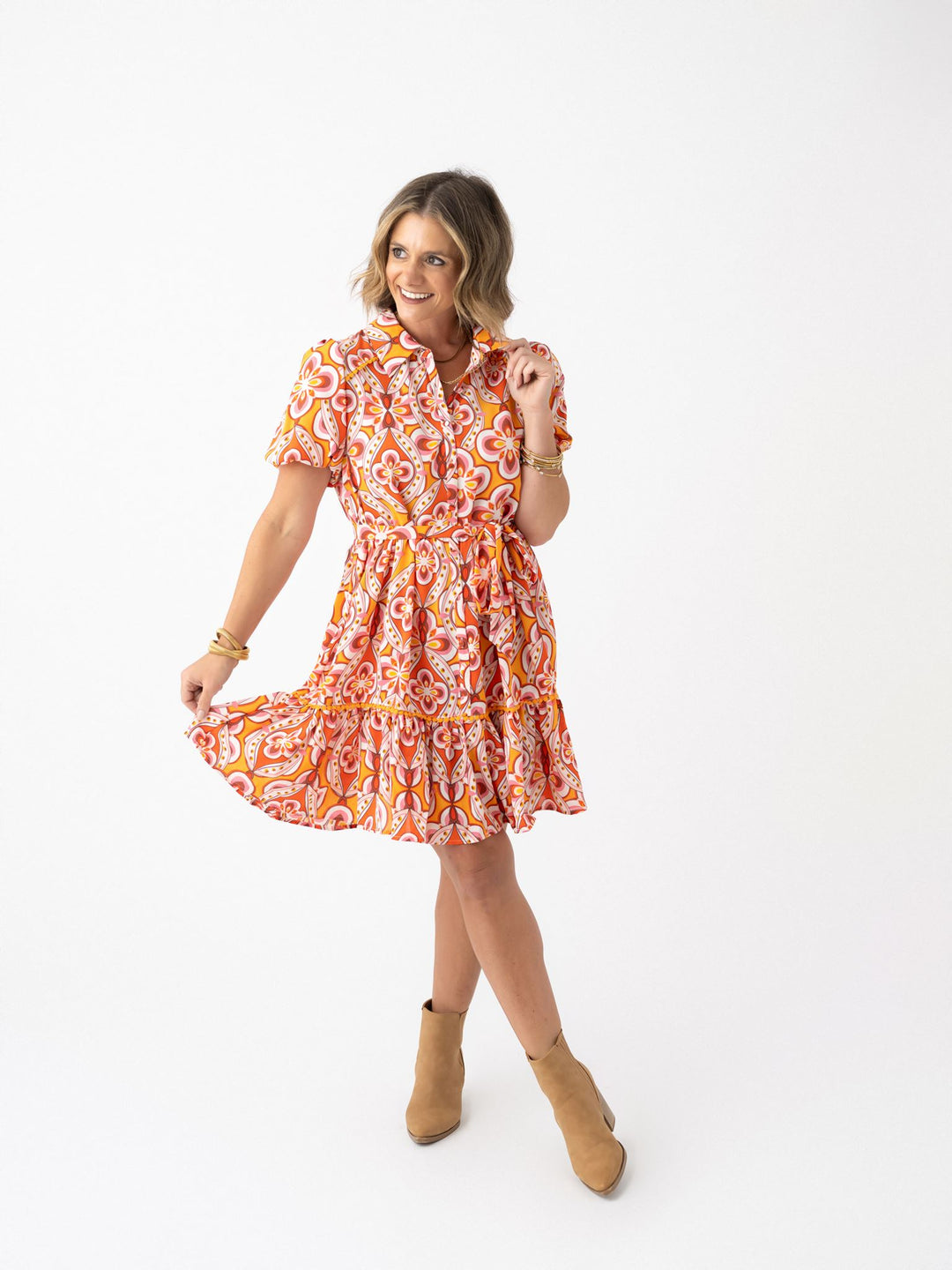 Urban Blossom Shimmer Dress
