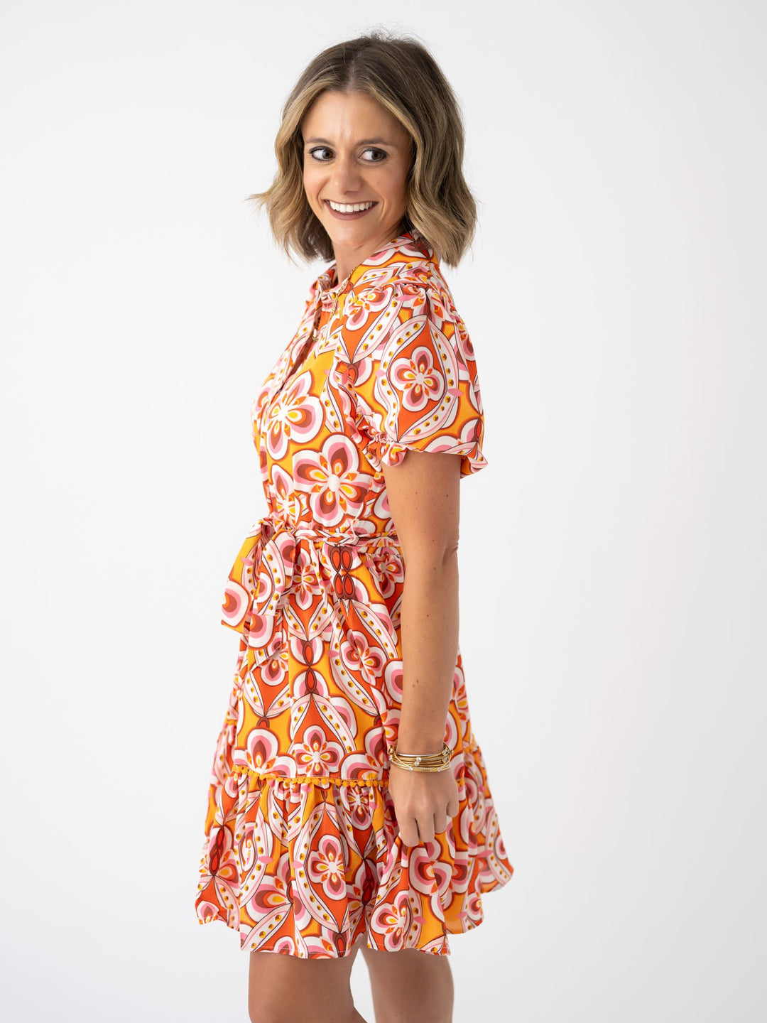 Urban Blossom Shimmer Dress