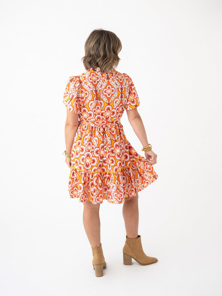 Urban Blossom Shimmer Dress