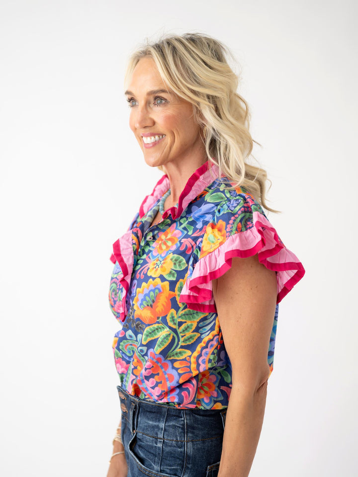Blooming Garden Ruffle Top