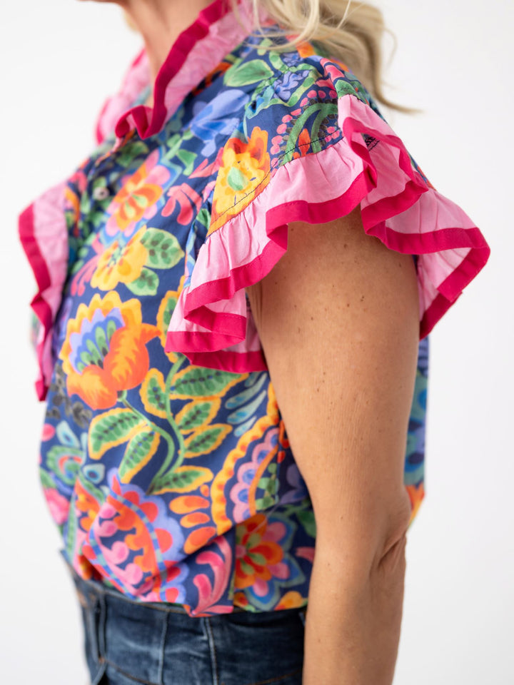 Blooming Garden Ruffle Top