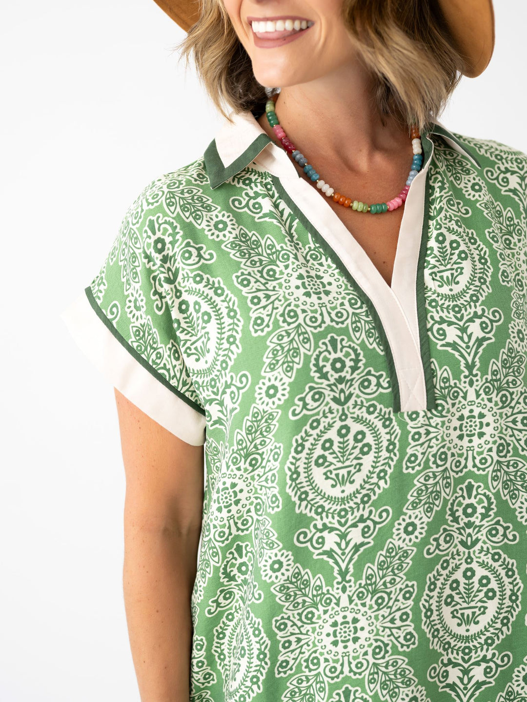 Clover Club Collared Dress