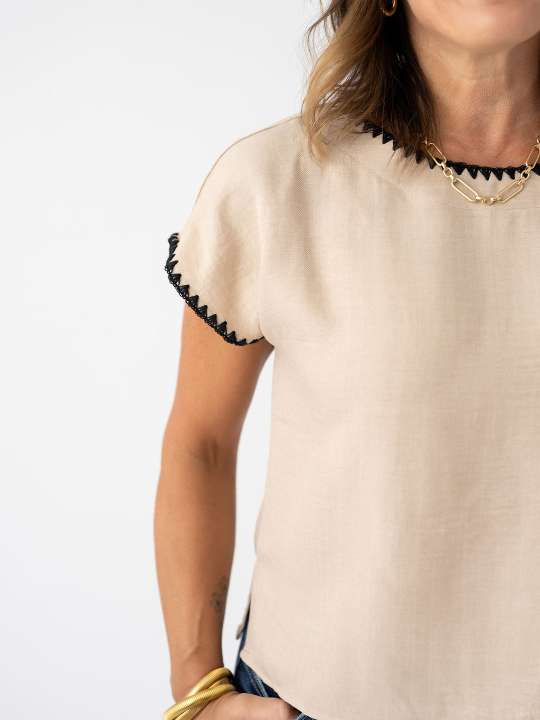 Dust & Thread Stitch Top