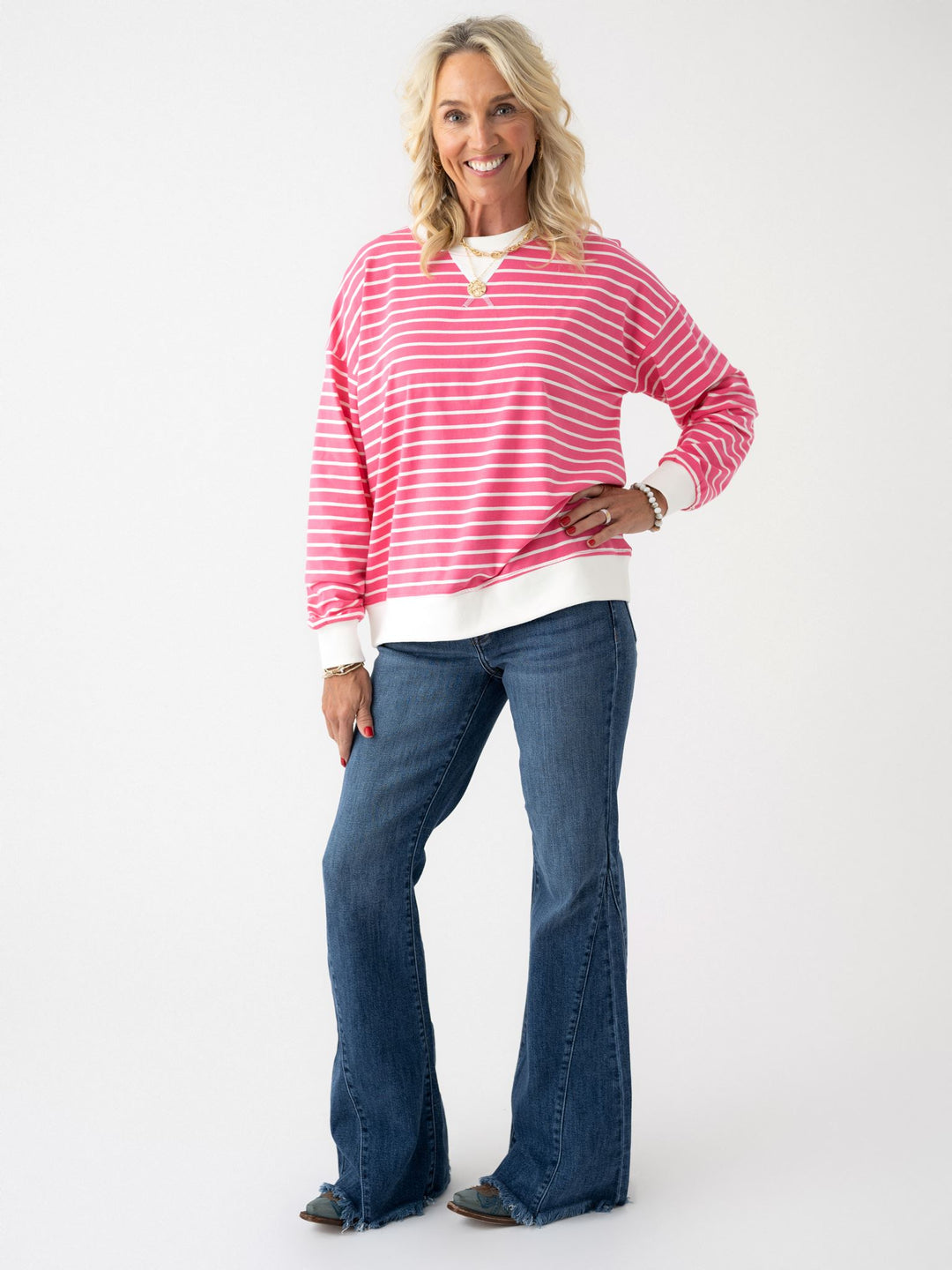 Daily Ease Striped Pullover