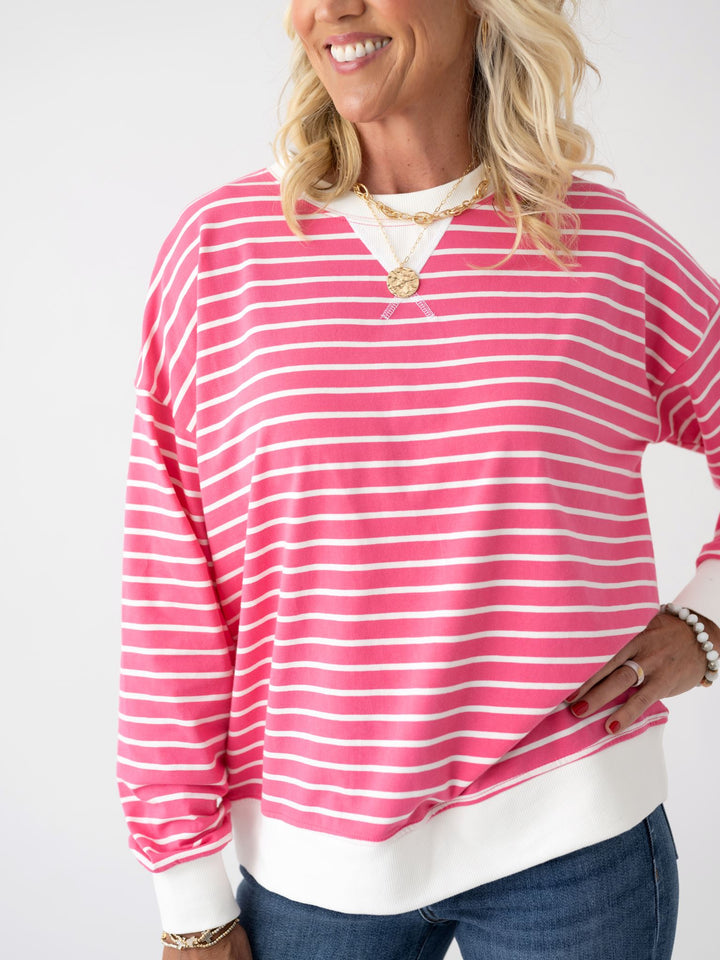 Daily Ease Striped Pullover