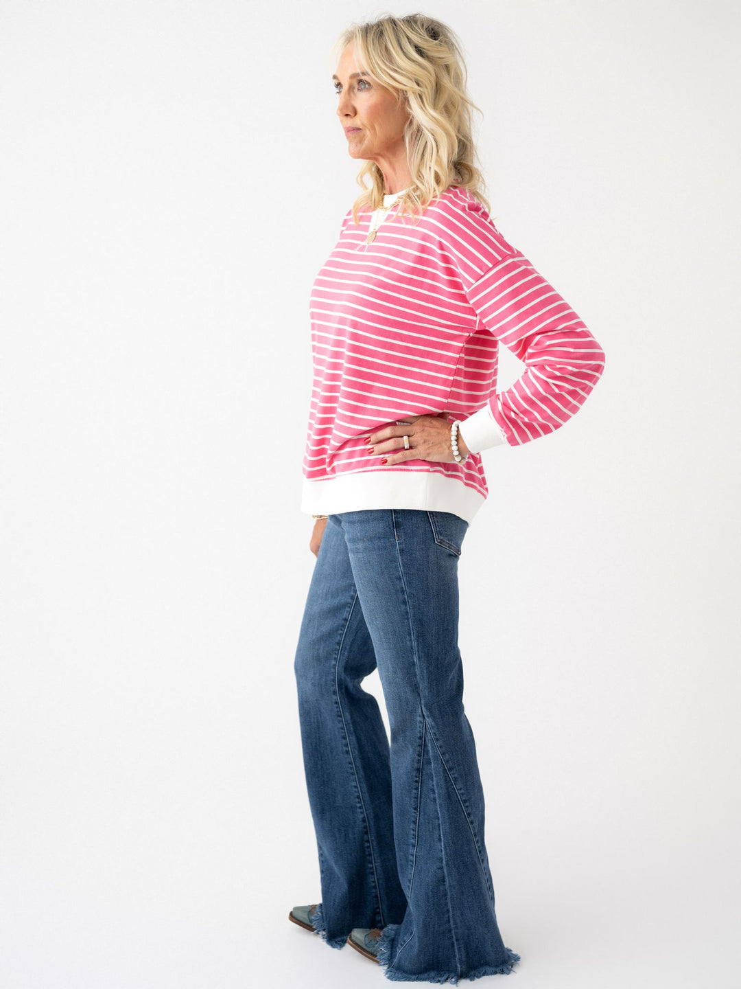 Daily Ease Striped Pullover