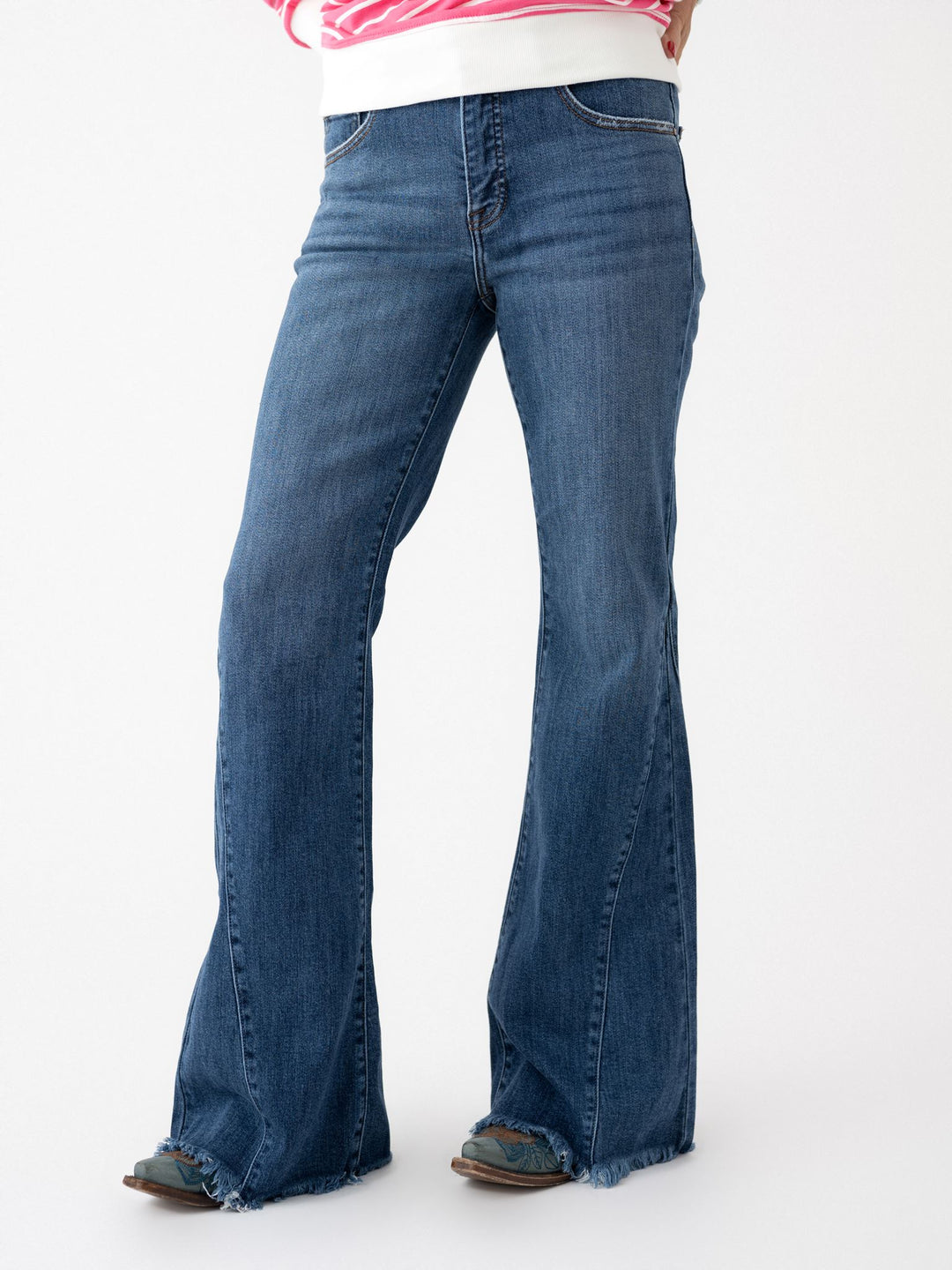 Risen Mid Rise Flare Side Seam - Stretchy