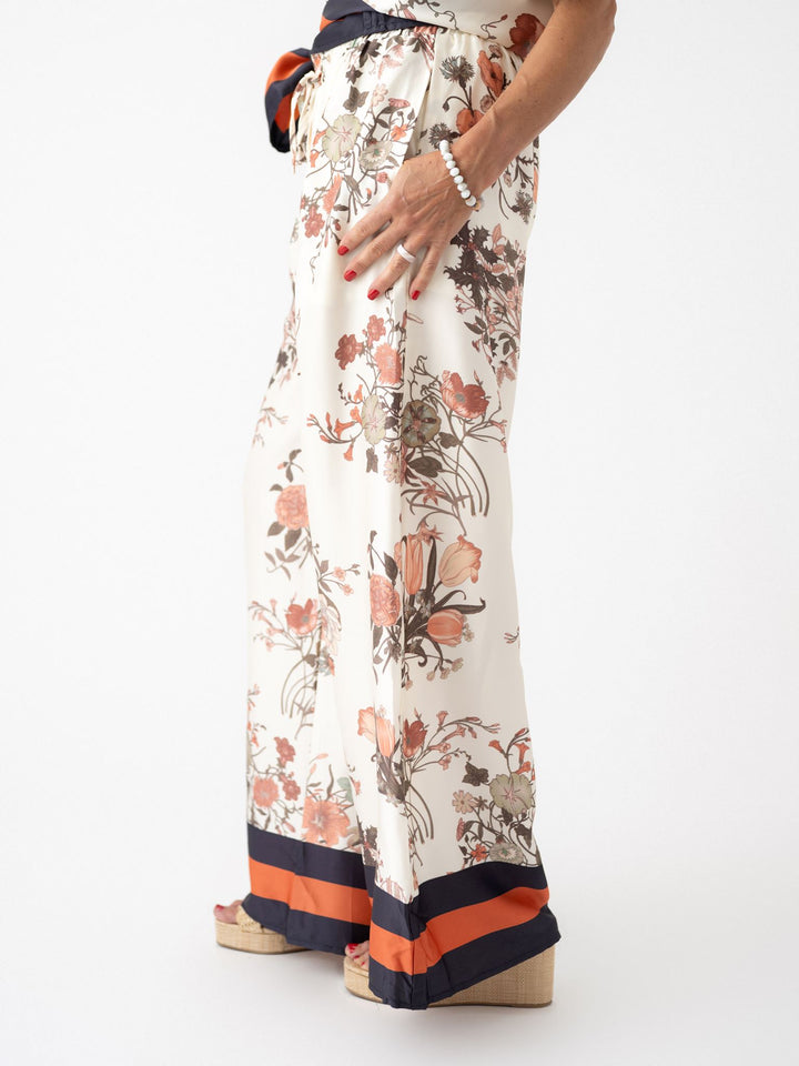 Garden Satin Stripe Pants