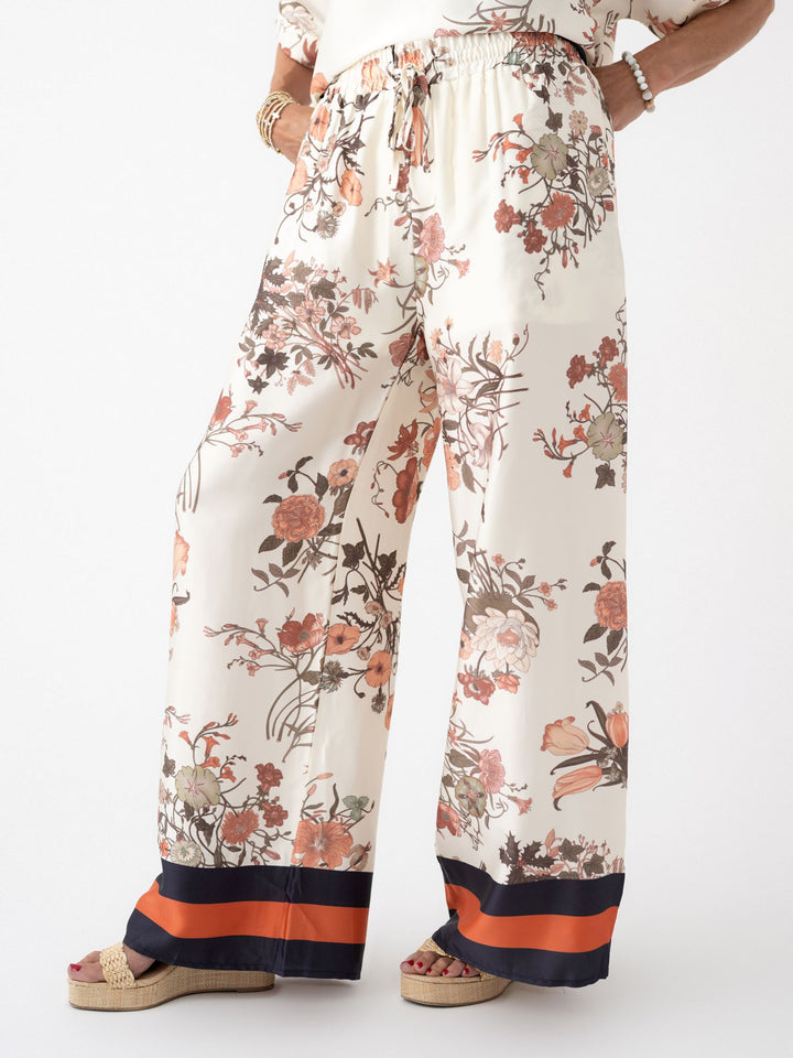 Garden Satin Stripe Pants