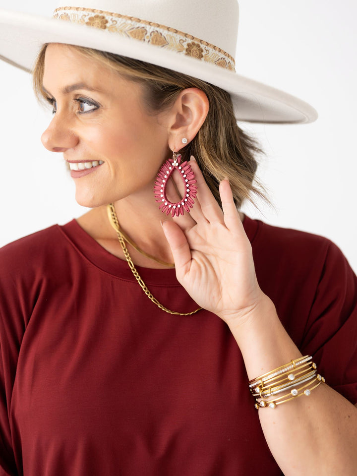 Sienna Teardrop Statement Earring