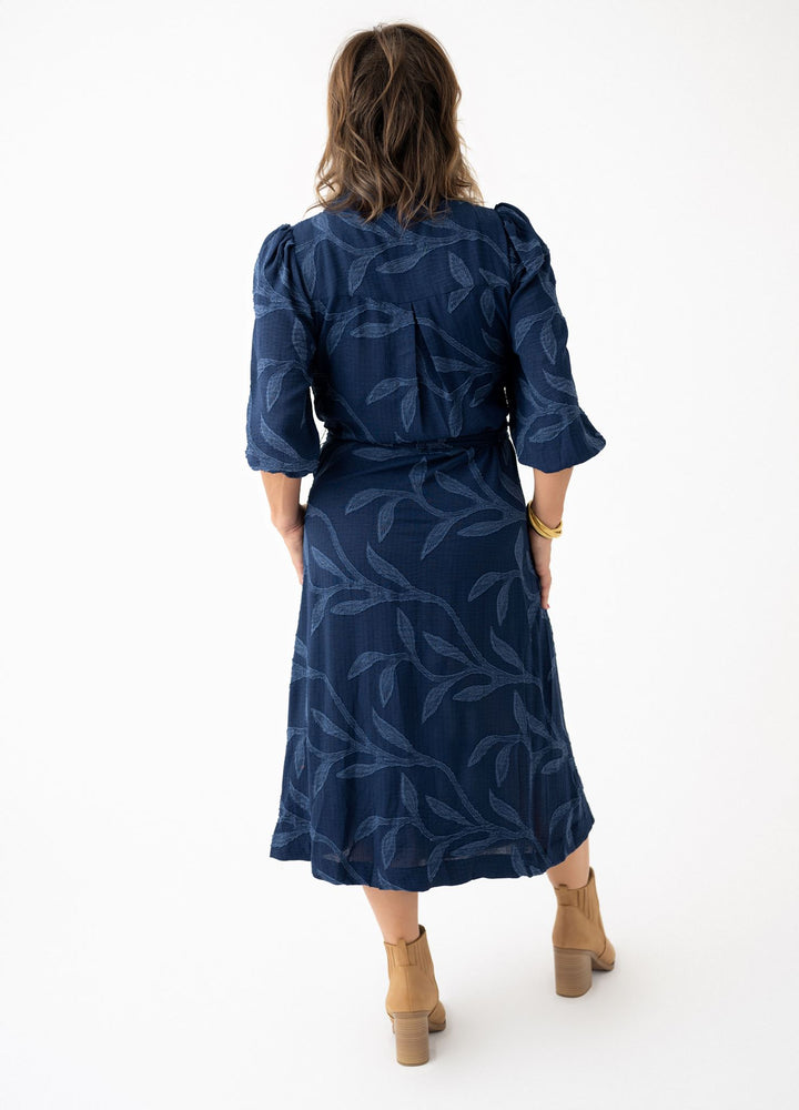 Petal Whisper Tie Waist Dress
