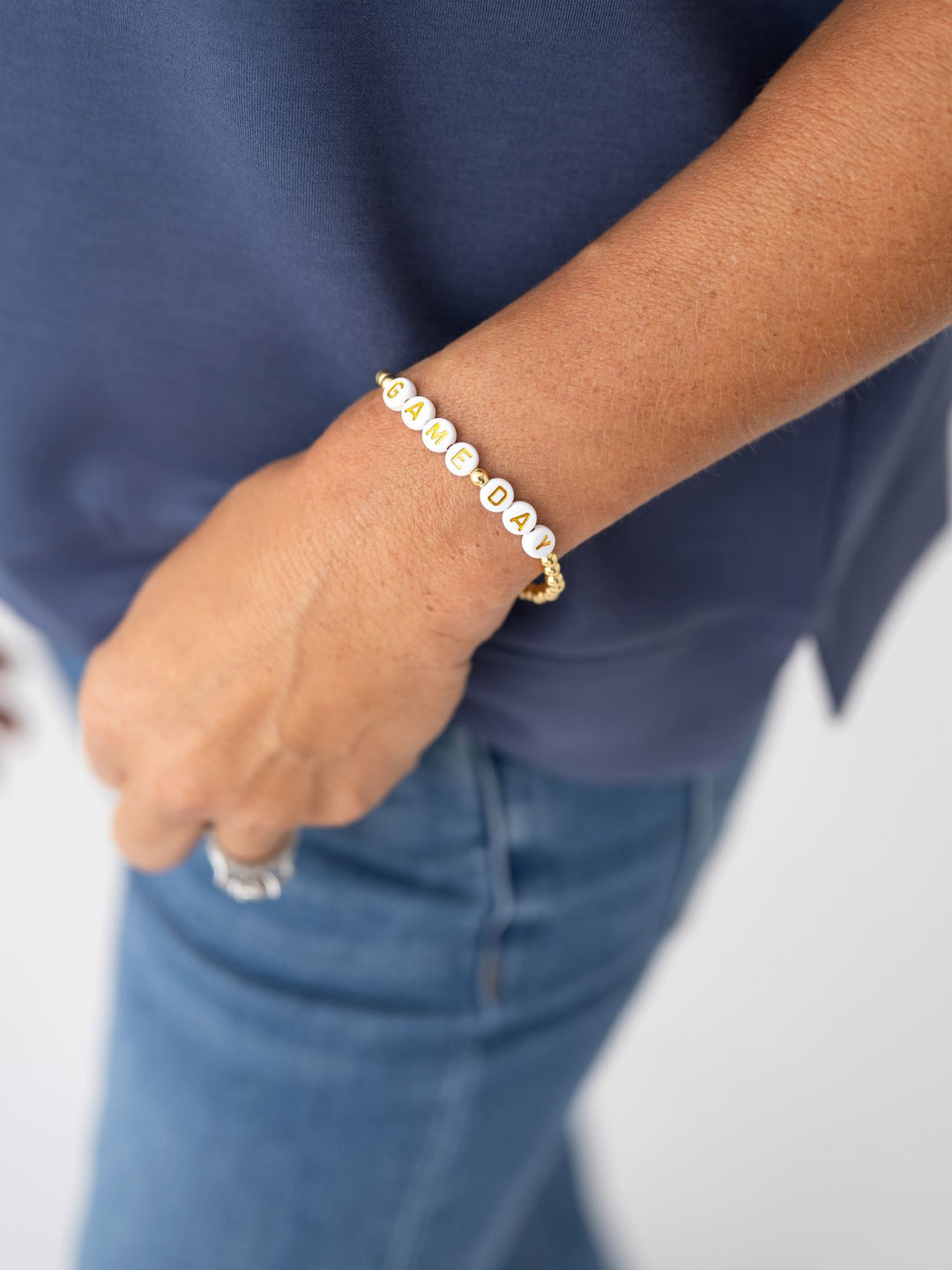 Gameday Stretch Bead Bracelet