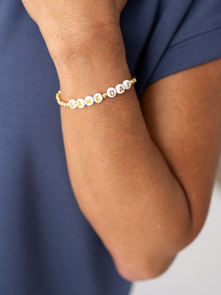Gameday Stretch Bead Bracelet
