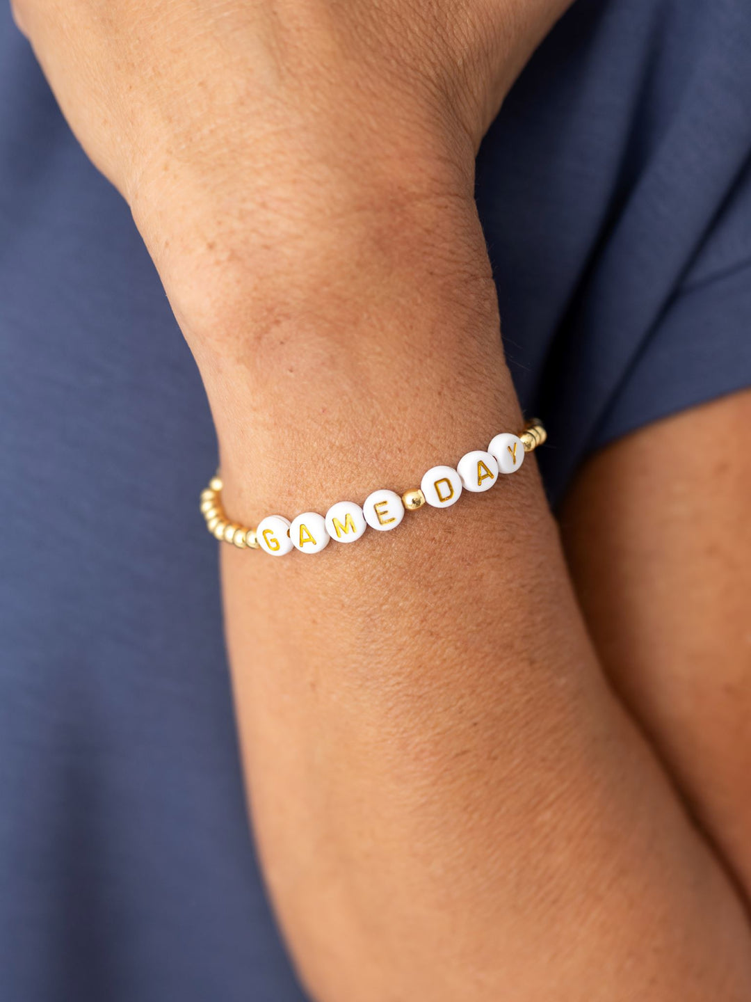 Gameday Stretch Bead Bracelet