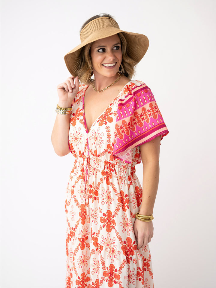Packable Wide Brim Ponytail Hat