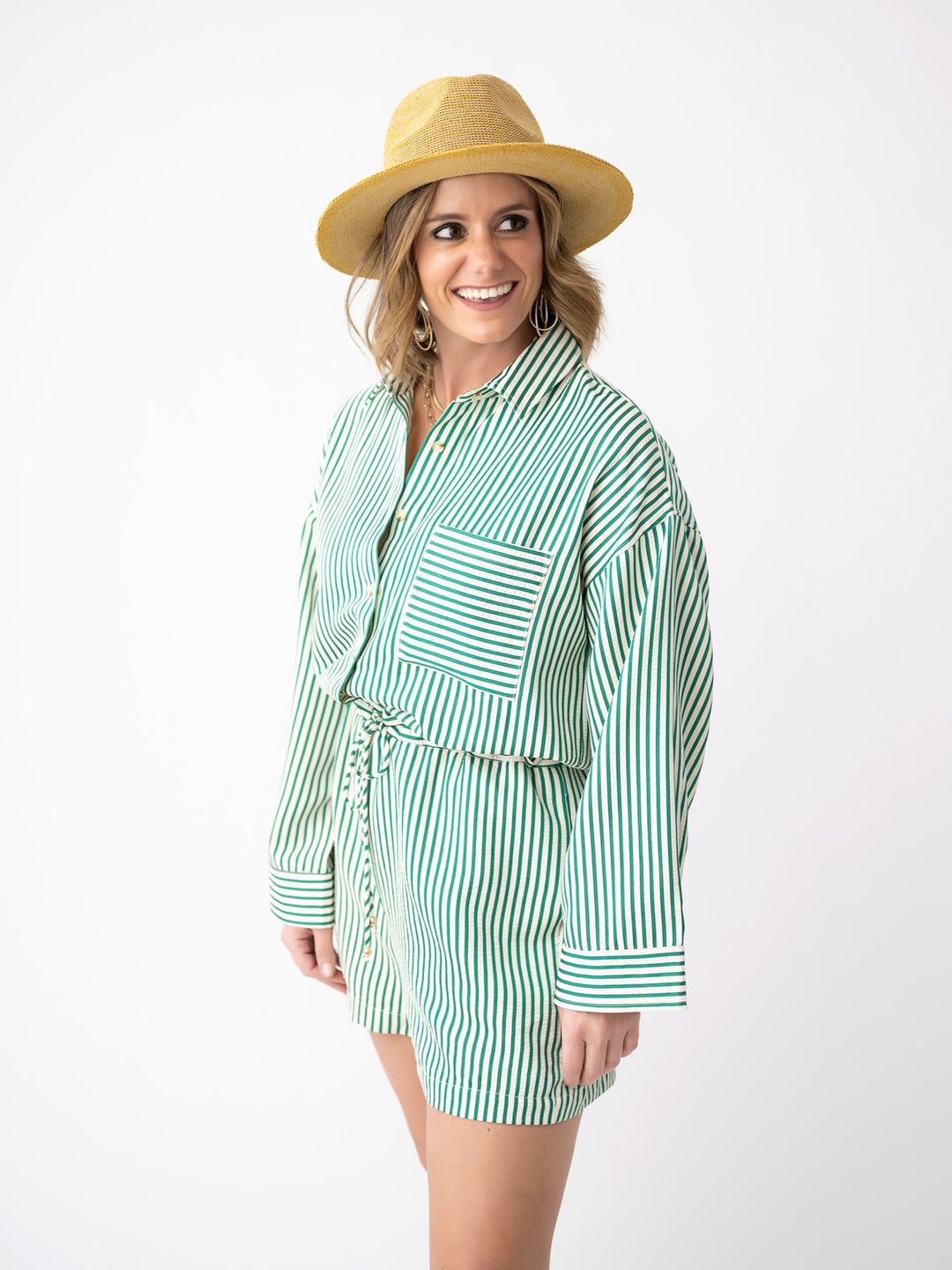 Rocking It Striped Romper