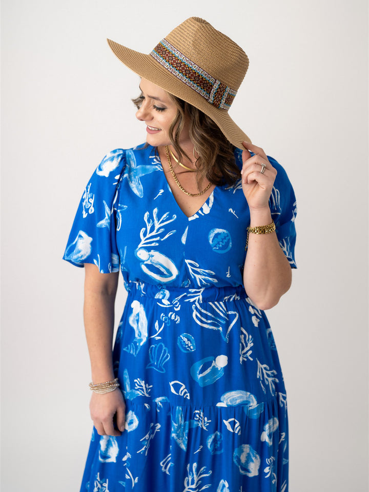 Toast to Tropics V Neck Maxi